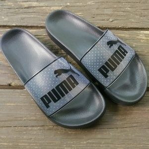 clear white puma slides